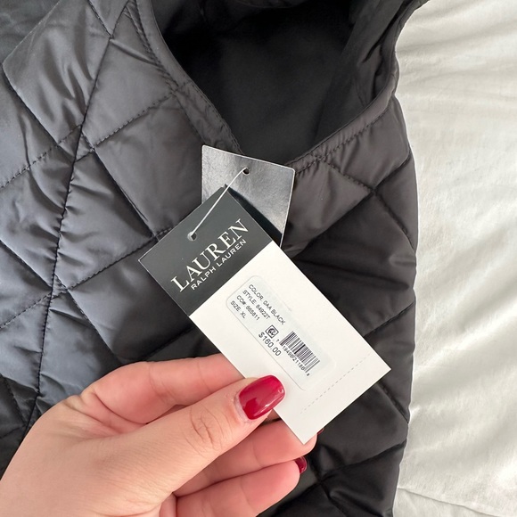 Ralph Lauren Black Quilted Vest with Crest - Picture 3 of 4